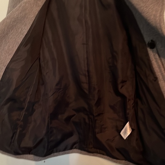 H & M Mens wool-blend grey coat, double breasted - Picture 8 of 9